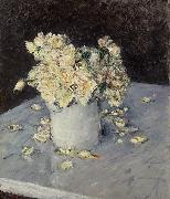 Gustave Caillebotte, Yellow Roses in a Vase